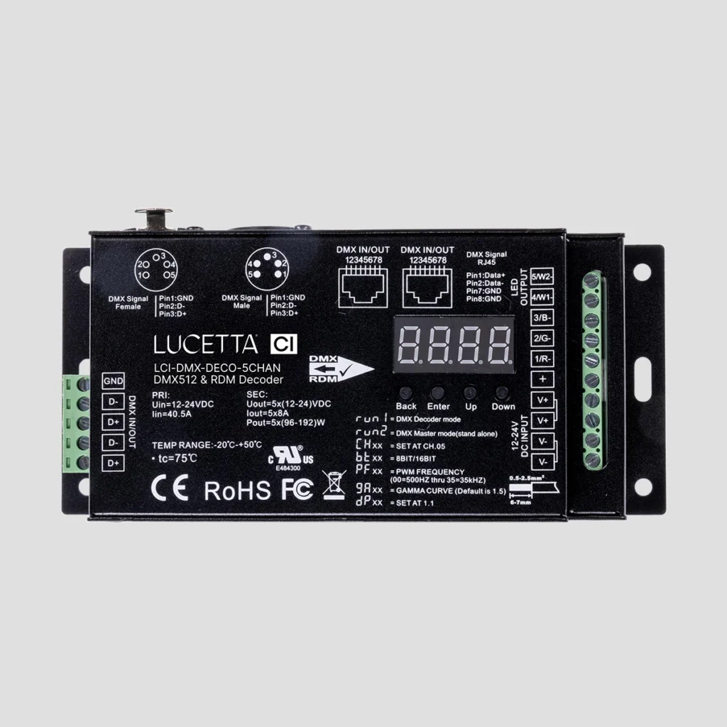 DMX 5 Channel Decoder